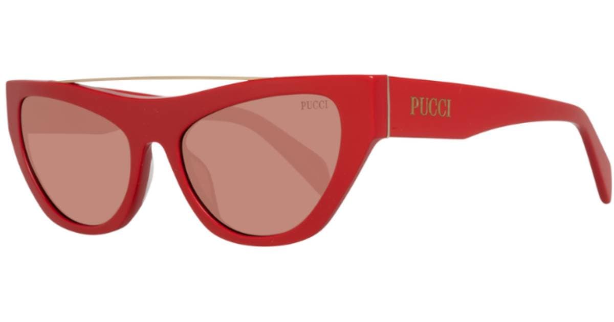 Ochelari de soare roșii Emilio Pucci